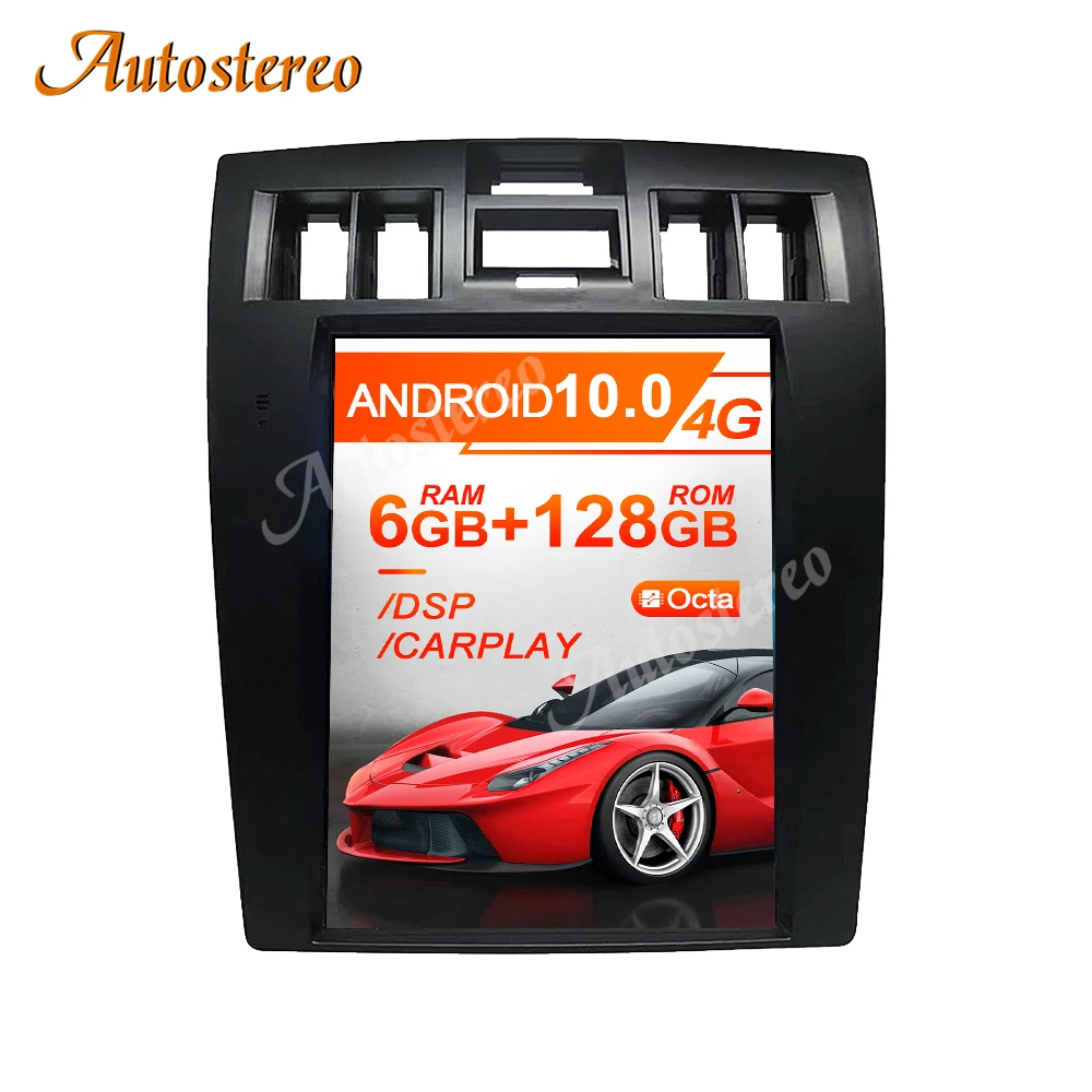 

For Hyundai Genesis Coolpad Android 10.0 6+128G Vertical Screen Carplay Car GPS Navigation Auto Radio Headunit Multimedia Player