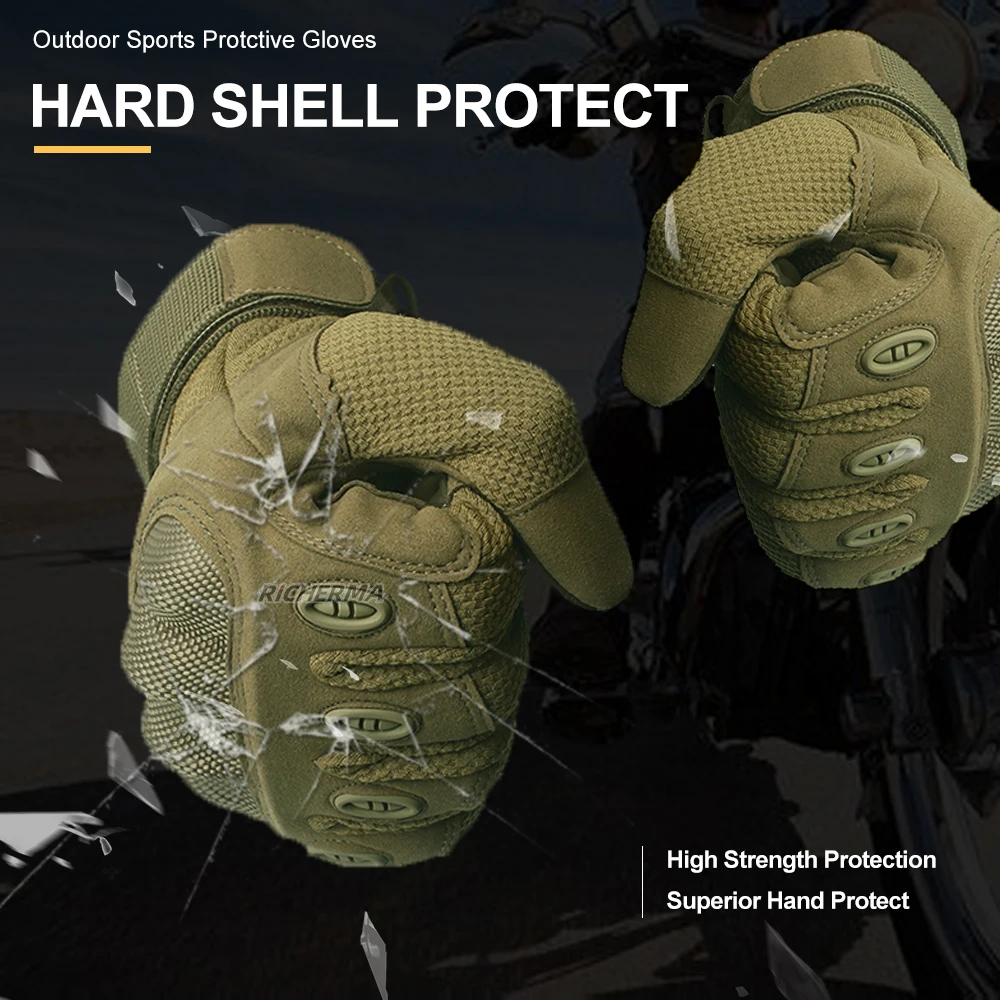 Защитные мотоциклетные перчатки для рук тактические с закрытыми пальцами мужчин