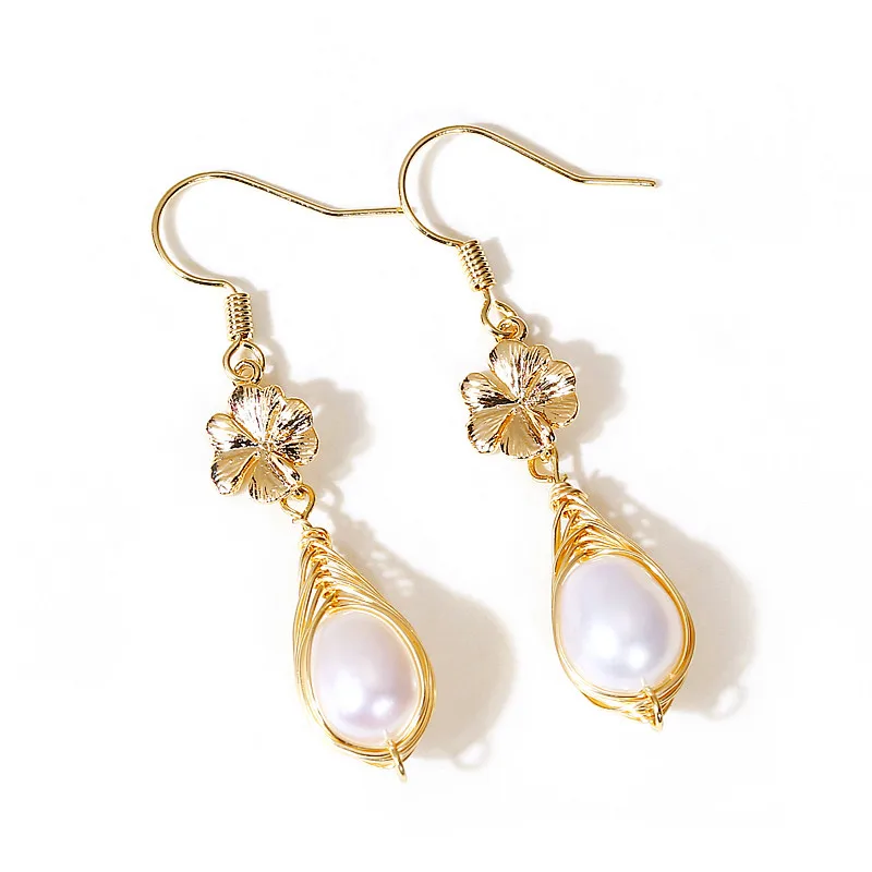 Женские серьги-подвески muylinda с цветком и жемчугом модные массивные серьги ручной