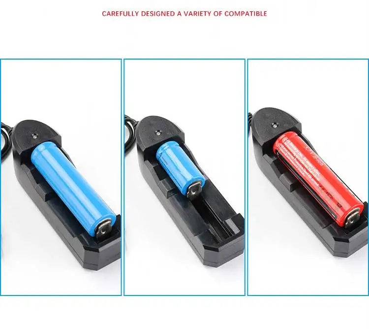 

USB 18650 Battery Charger Black 4 Slots AC 110V 220V Dual For 18650 Charging 3.7V Rechargeable Lithium Battery