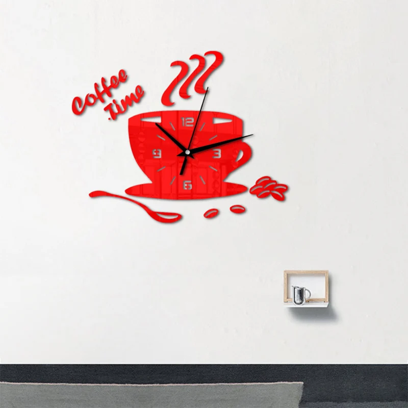 Акриловые настенные часы 3D сделай сам Современное украшение для кухни и дома