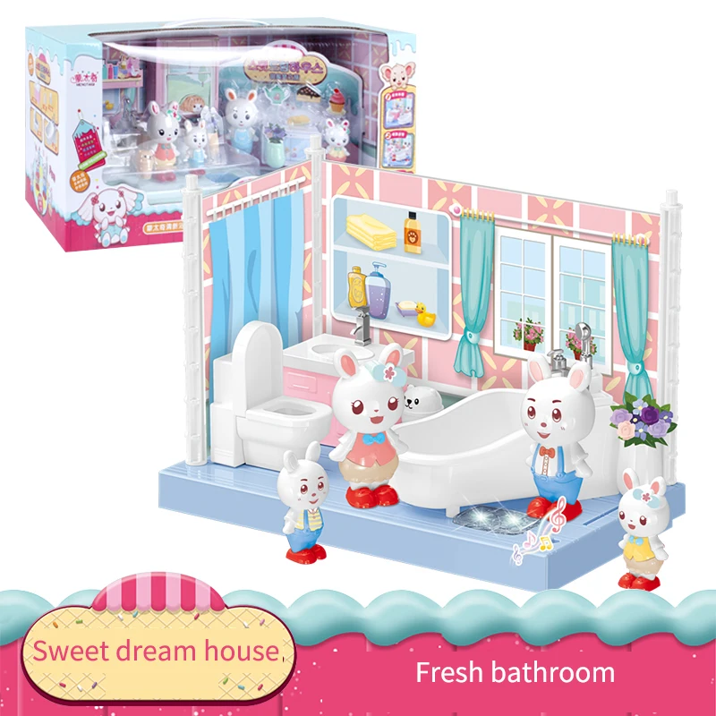 Детские светящиеся игрушки для ролевых игр кухни гостиной ванной комнаты