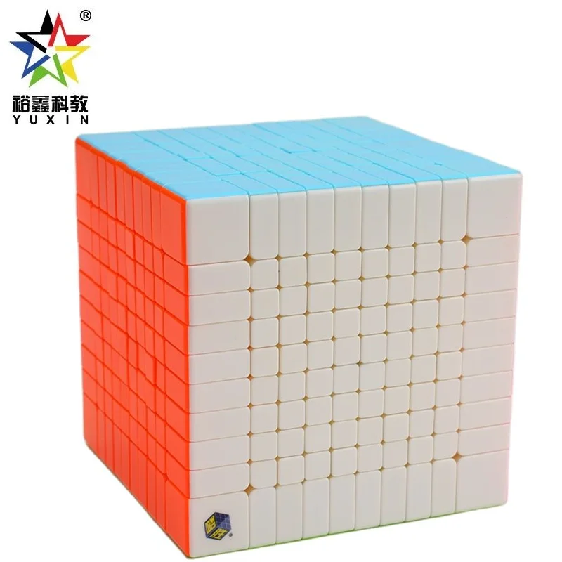 Фото Оригинальный Yuxin Huanglong 10x10x10 Cube Zhisheng Speed Cube Puzzle 10Layer Twist Spring 10x10 Cubo Magico Обучающие образовательные игрушки №4
