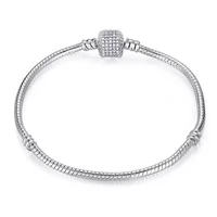16 21cm%ef%bc%89ins basic snake crystal braceletsbangles for women silver color original bracelets charm handmade bracelet bt200246