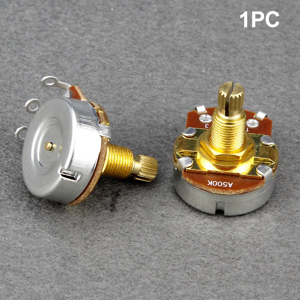 a500k b500k amp ersatz teile welle potentiometer ton volumen musical keil bass wirkung elektrische gitarre einstellbare langlebige free global shippin