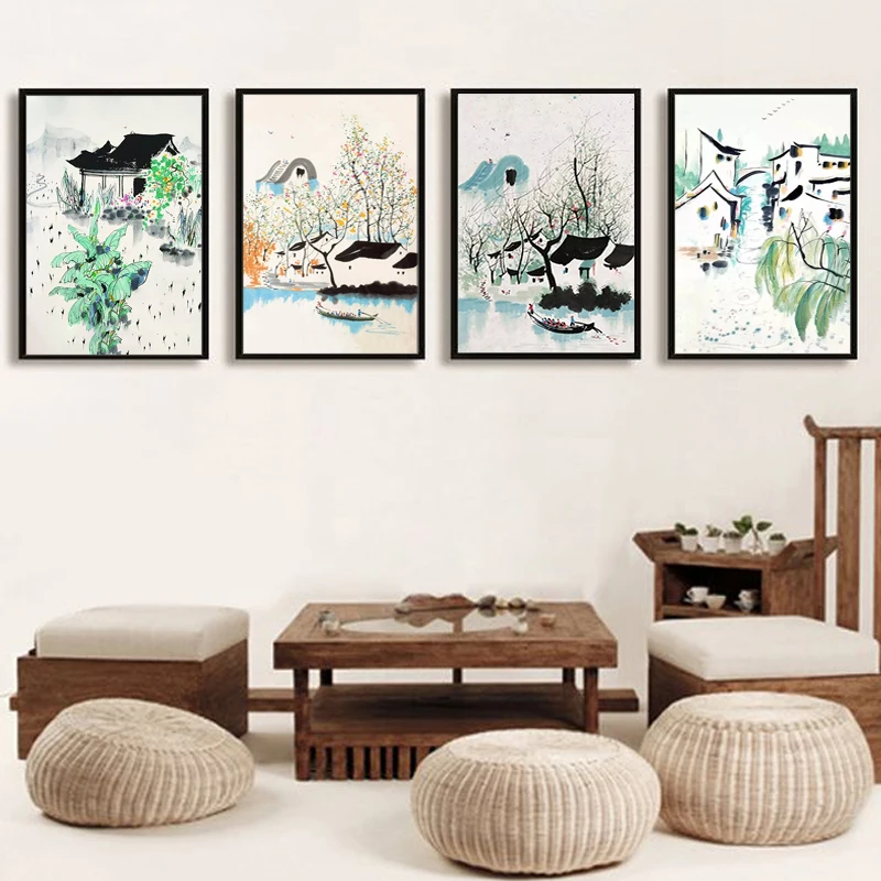 DIY Рисование по номерам картины против инструментария у гуаньчжун искусство