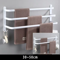 towel hanger wall mounted towel rack bathroom space aluminum fashion white towel bar rail matte white towel holder