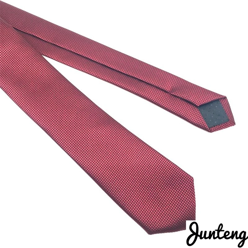 Модные мужские галстуки из полиэстера одноцветные узкие тонкие тканые |