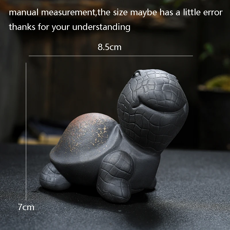 Винтажный креативный черный грязевой чай милая черепаха птица животное Zisha