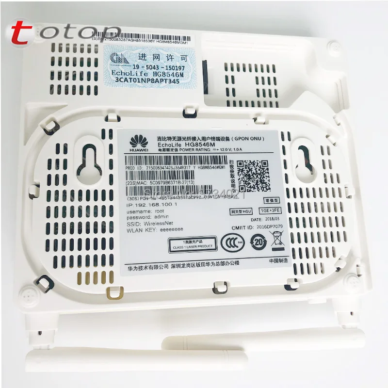 Новый 30 шт Бесплатная доставка DHL EMS Хуа Вэй HG8546M 2 горшки + 4FE 1USB WiFi huawei GPON ONU hg8546m