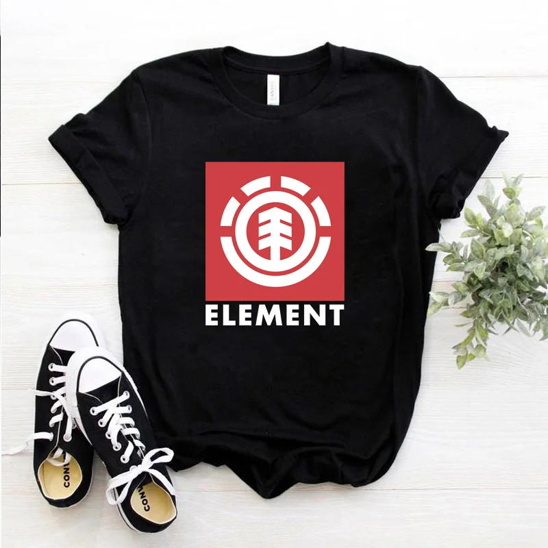 Мужская футболка Element с коротким рукавом, женская футболка, топы унисекс, модная повседневная Уличная одежда