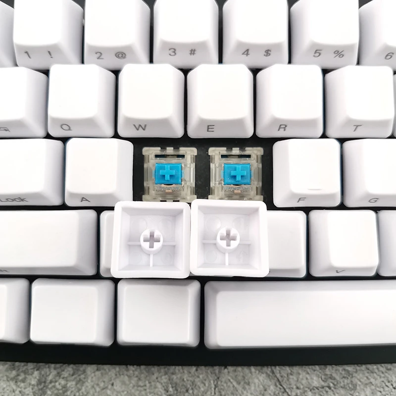 Idobao OEM профиль совместим 6g Pbt Keycaps белая боковая надпись лазерная резьба для