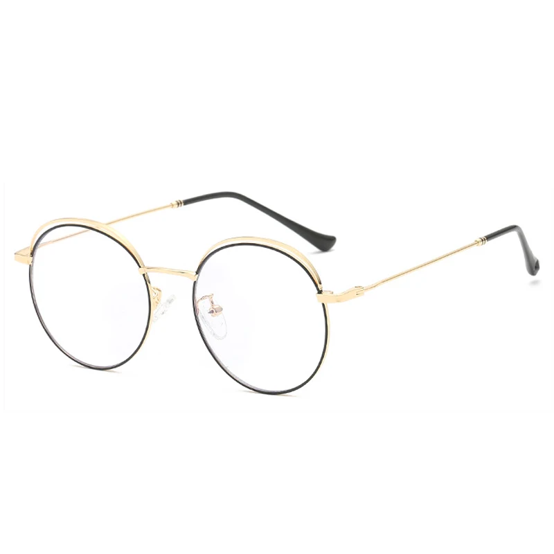 2019 Personality Round Frame Prescription Glasses For Myopia Men Women Alloy Photochromic Or Blue Light Blocking Spectacles Male |