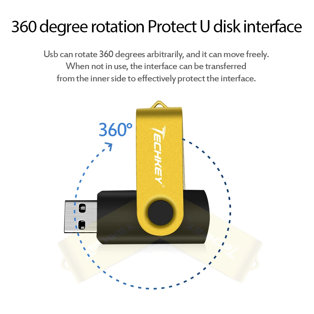 Usb флеш накопитель Techkey в металлическом корпусе 4 ГБ 8 16 32 64 ГБ|USB флэш-накопители| |