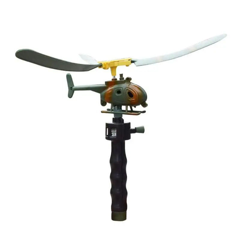 Модель летательного аппарата вертолет с ручкой самолёт для игр на открытом