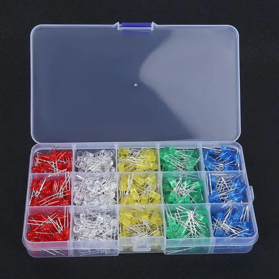 500 шт. светодиодная лампа антикоррозийный пластик 5 мм