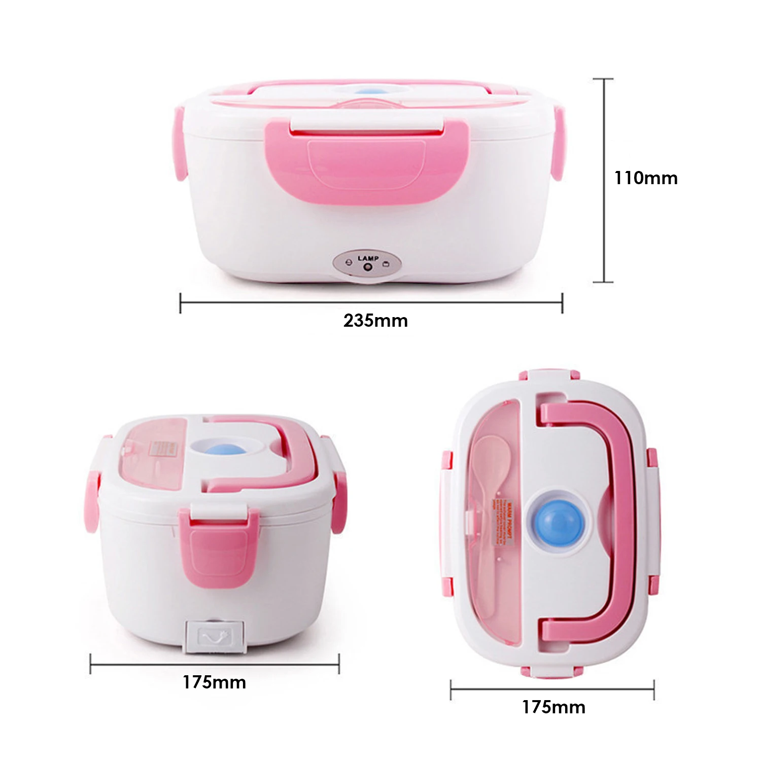Электрический Ланч бокс двойного назначения контейнер для подогрева пищевых