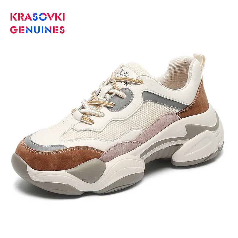 Krasovki Genuines/женские кроссовки сезон осень модные Прямая поставка дышащие