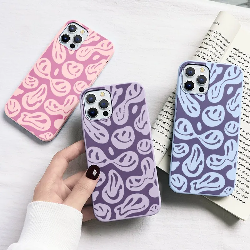 Чехол для телефона с забавным улыбающимся лицом iPhone SE2020 SE3 2022 7 8 11 12 Pro Max 6 6S Plus 5 5S SE X