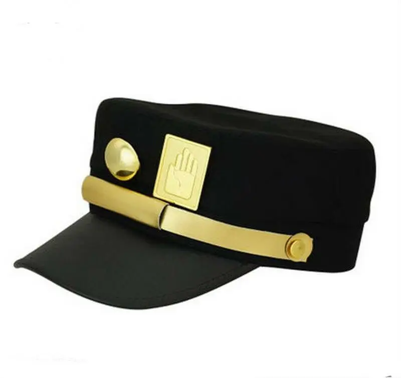 Аниме приключения Джоджо Куджо Джотаро Косплэй Кепки Студенческая обувь черная s