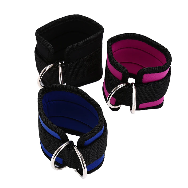 

1PCS Sports Ankle Protector D-ring Ankle Strap Belt Multi Gym Leg Pulley Strap Fitness Exercise Equipment 3Colors
