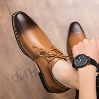 men formal shoes leather business shoes high quality office shoes men luxury dress shoe male breathable oxfords brown blue black