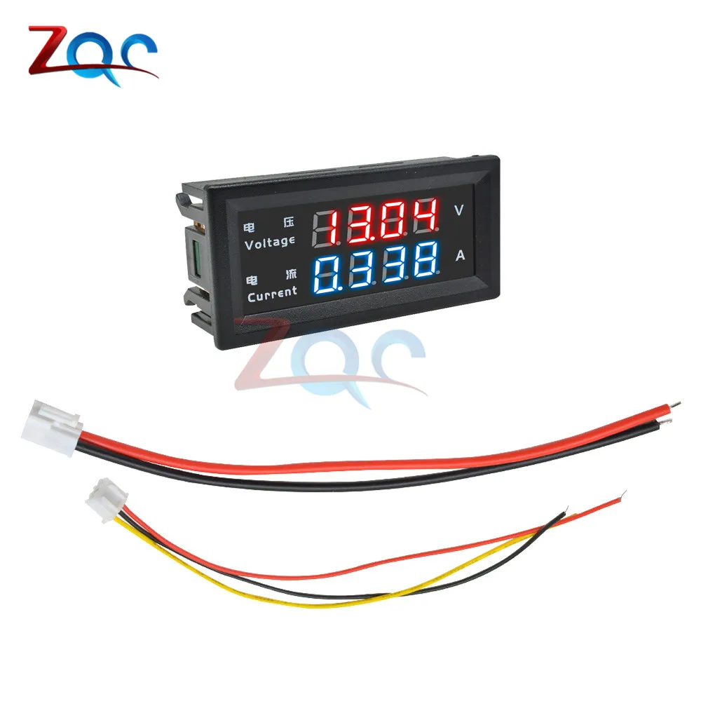 0 28 &quot4 Бит Цифровой светодиодный дисплей Вольтметр Амперметр 10A 100 в/200 в