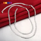 SKMEI модные цепи змеи ожерелье для мужчин женщин 4 мм геометрические простые ожерелья мужские женские элегантные ювелирные аксессуары