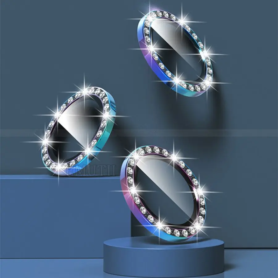 Diamond Camera Lens Cover For iPhone 12 13 14 Pro Max Plus Metal Case Camera Protector 11 Mini Glass iphone14 iPhone13Pro Len