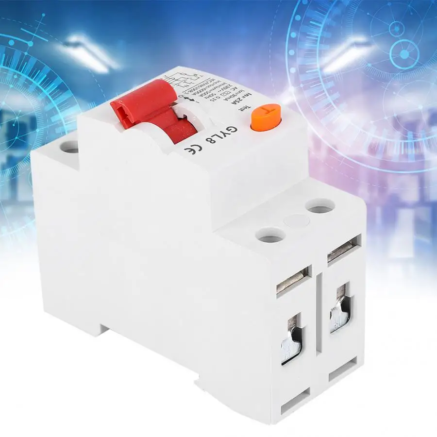 GYL8 12 В 2P + N 25A/40A/63A выключатель остаточного тока с защитой от утечки 230VAC RCCB RCBO