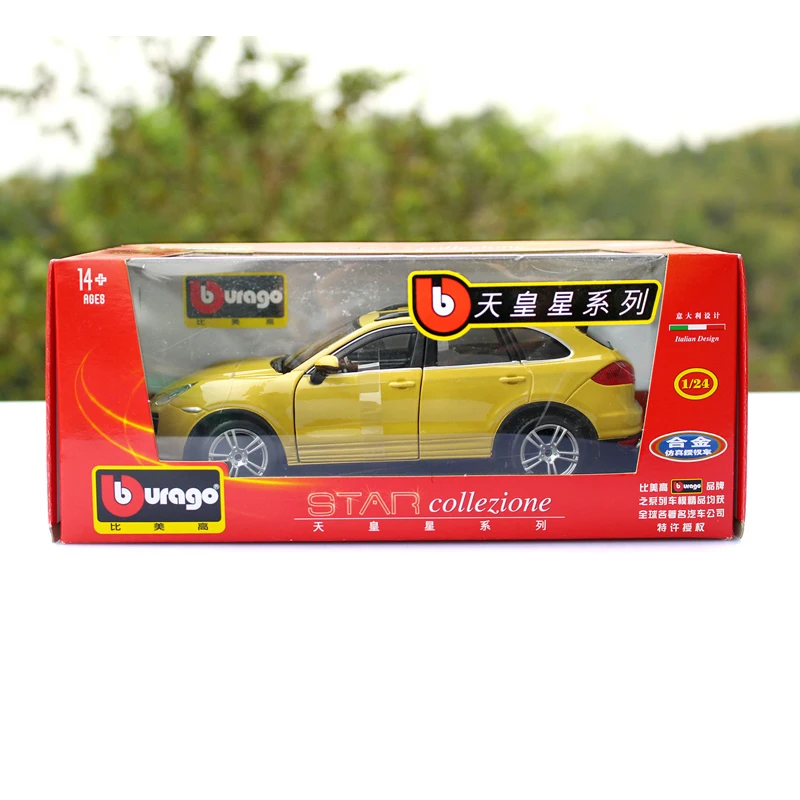 Bburago 1:24 Porsche Cayenne моделирование сплава Модель автомобиля ремесла украшения Коллекция игрушек инструменты подарок