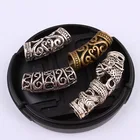 3 шт.компл., модное кольцо для волос, Ретро стиль, полые дреды, бусинки, манжеты, микро кольца, трубка для волос, коса, аксессуары для парикмахерских инструментов