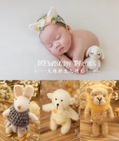 animal newborn props for photography cute dolls baby studio accessories newborn photo props p2526