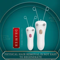 electric facial hair remover female body leg face cotton thread epilator shaver mini women hair removal beauty machine