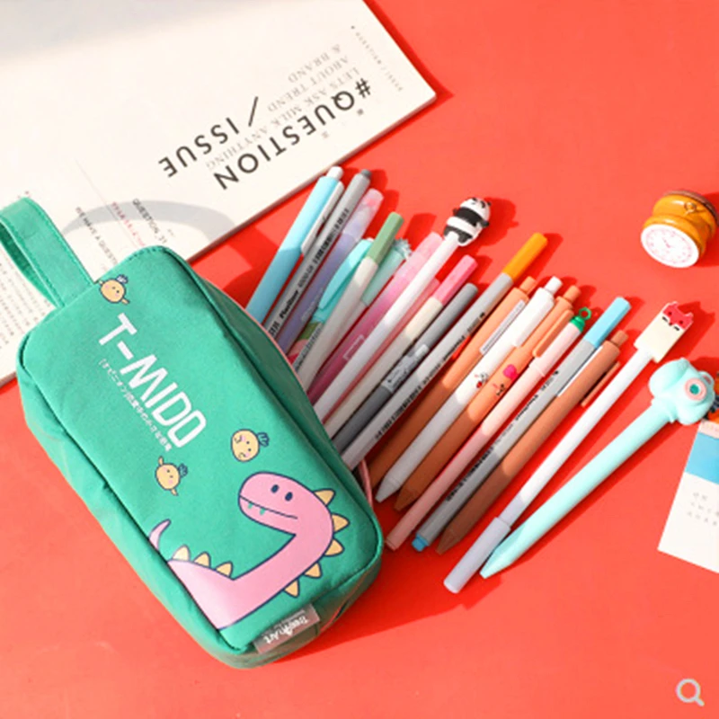 Чехол для карандашей с изображением динозавра | Канцтовары офиса и дома