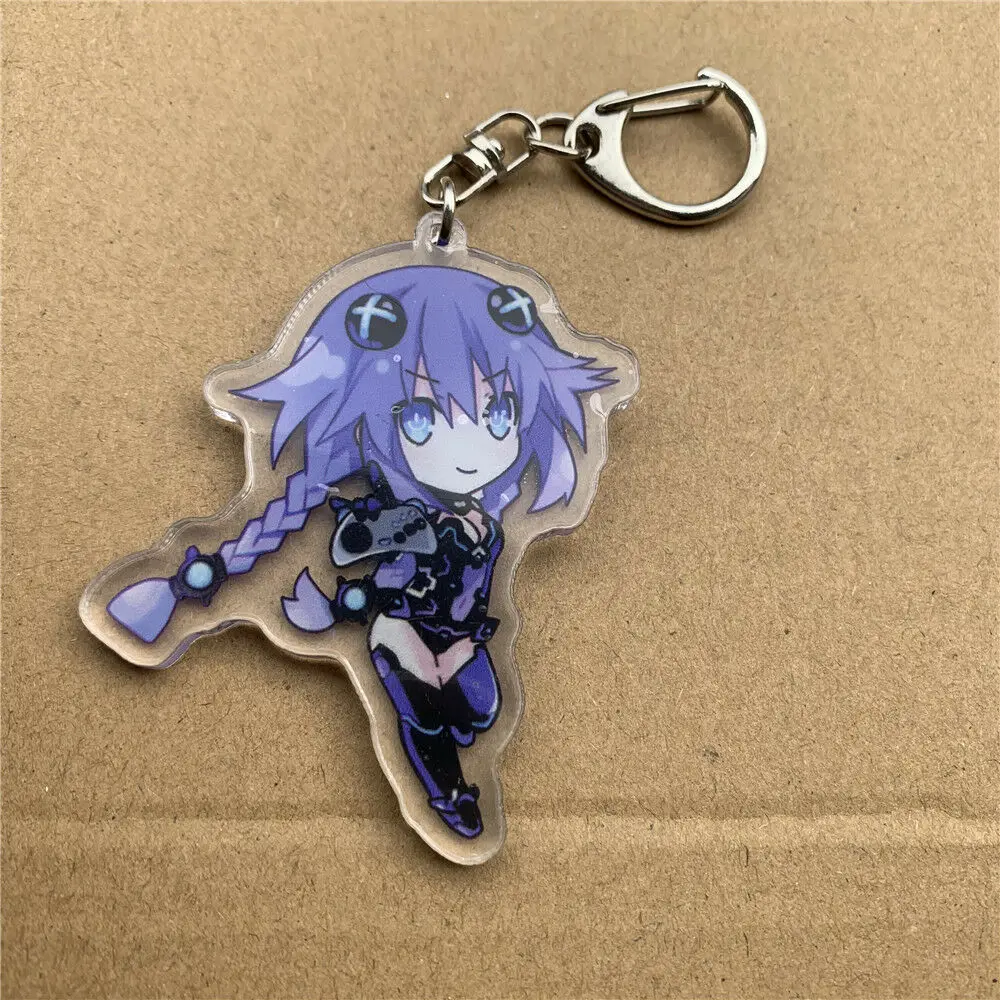 Акриловый брелок для ключей Hyperdimension Neptunia Noire Neptune Blanc 6 см|Реквизит костюмов| |