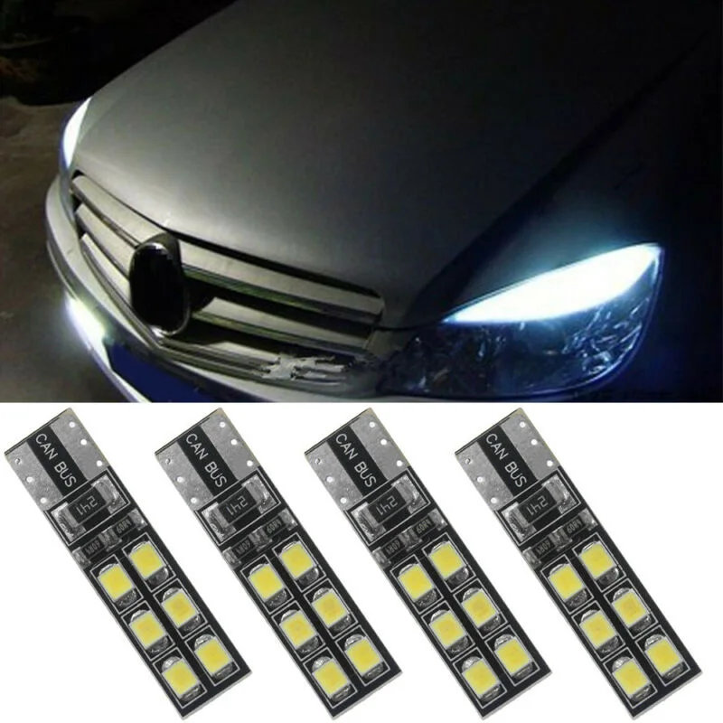 

White LED Lights 4Pcs Bulbs DC12V Error Free For Mercedes-Benz W204 C300 C350