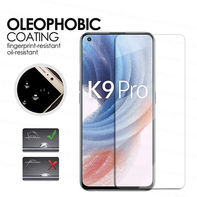Protector de pantalla de vidrio transparente para OPPO K9 Pro, vidrio templado 9H para OPPO K9 Pro A95 A94 A74 A54 A15 A15s-2