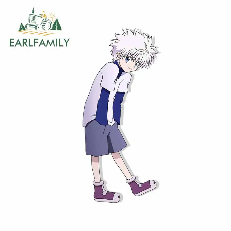 

EARLFAMILY 13cm x 5.8cm for Hunter X Hunter Killua Zoldyck Windshield Decal Laptop Cartoon Car Stickers Trunk Anime Graphics