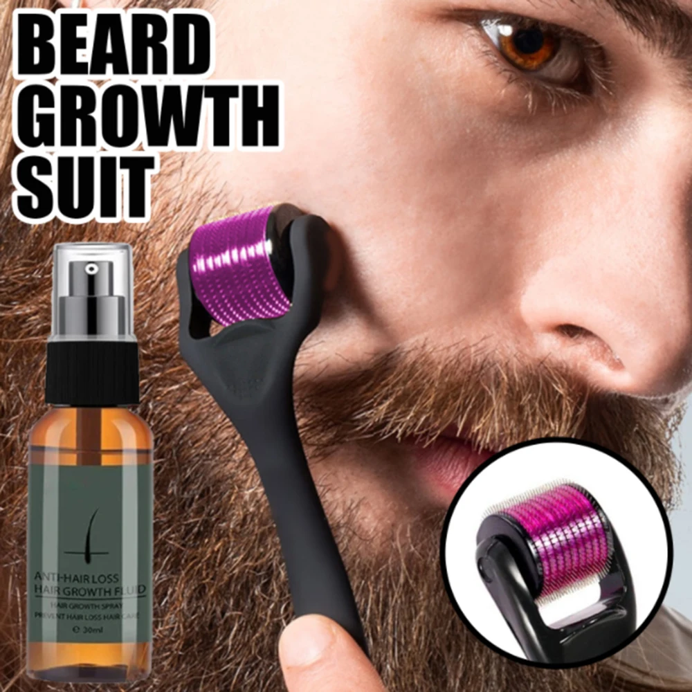 Натуральный мужской ролик для роста бороды мужское масло питательный усилитель