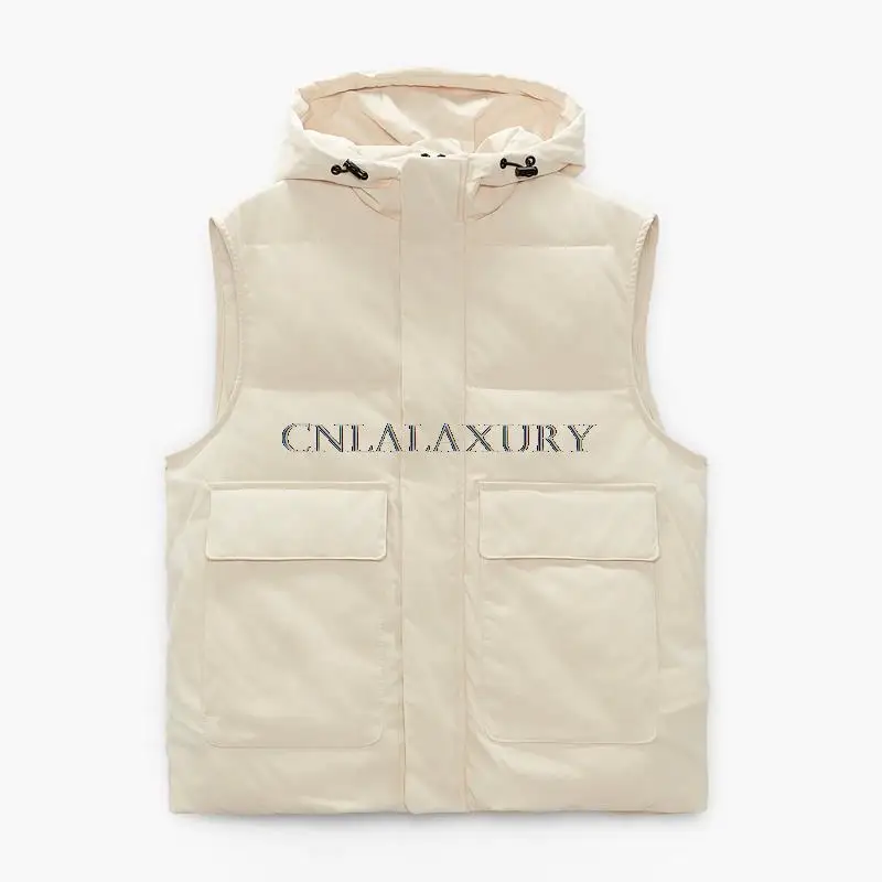 Мужской жилет CNlalaxury куртка зимняя теплая мужская без рукавов модная