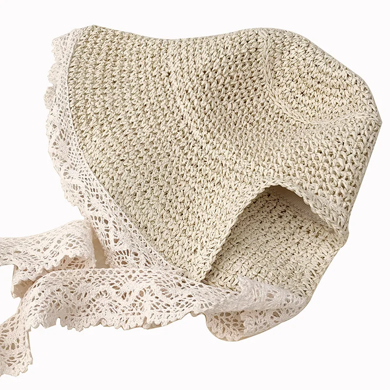 Панама Bts женская Соломенная кружевная пляжная шляпа модная шапка в Корейском