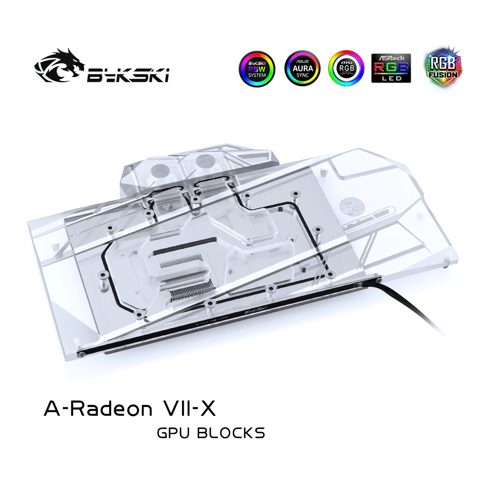Блок водяного охлаждения Bykski A Radeon GPU для Frontier AMD VII|Жидкостные системы охлаждения|