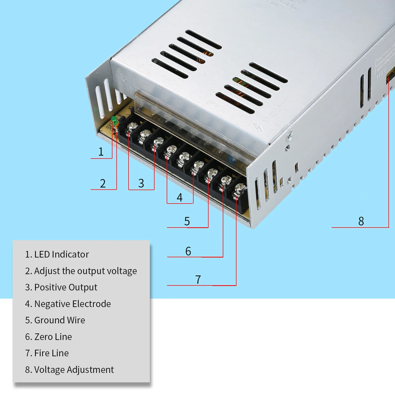 Горячая Новинка 12V 30A DC Универсальный Регулируемый импульсный источник питания