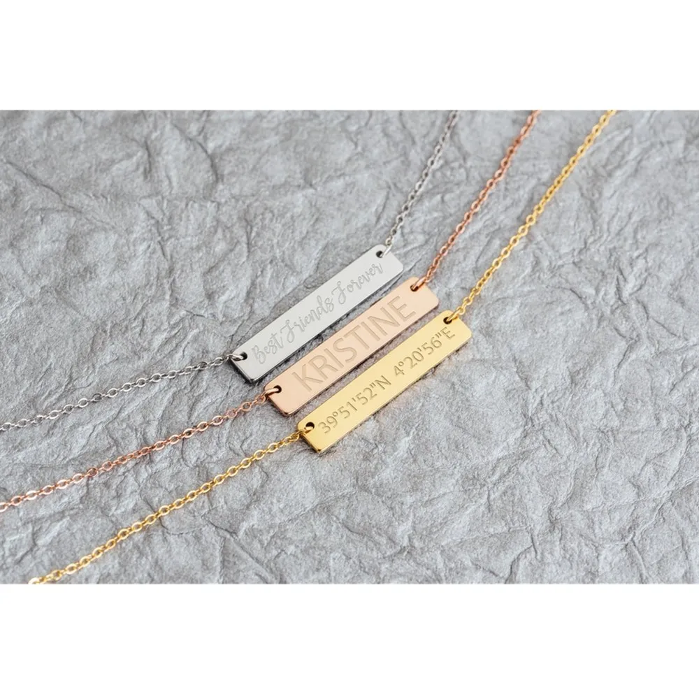 

Ожерелье на заказ, свадебный подарок, персонализированный подарок на день Святого Валентина, подарок на день матери и день рождения, минима...