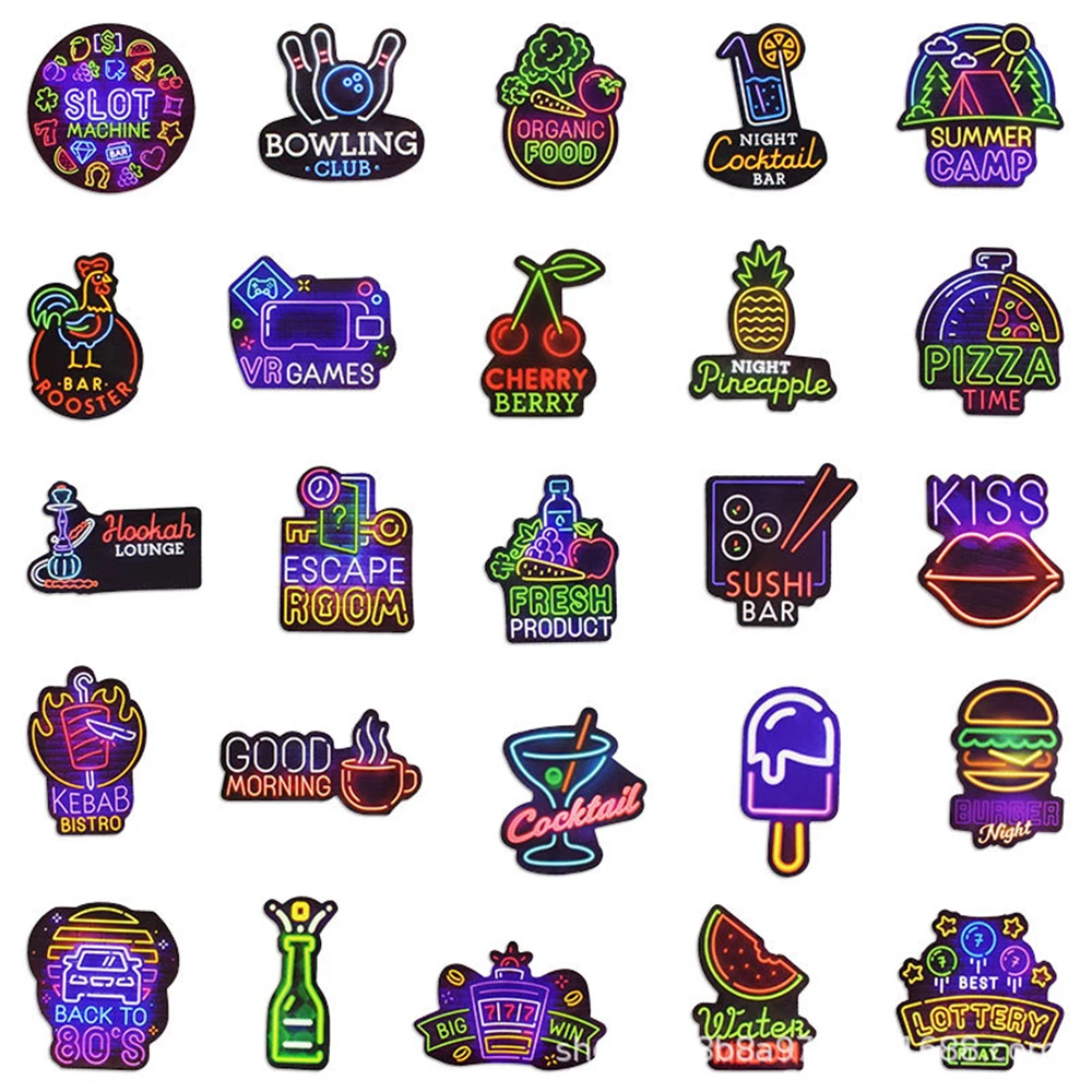 50 шт. виниловые Стикеры для ноутбука гитары скейтборда мотоцикла|Наклейки