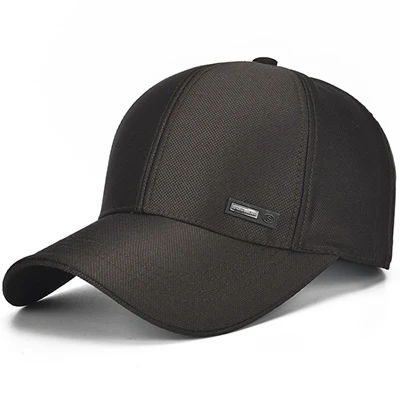 Dark brown Однотонная весенне-летняя кепка, фирменная бейсболка для мужчин и женщин, кепка для папы, бейсболки для мужчин Bones Masculino - Цвет: Dark brown