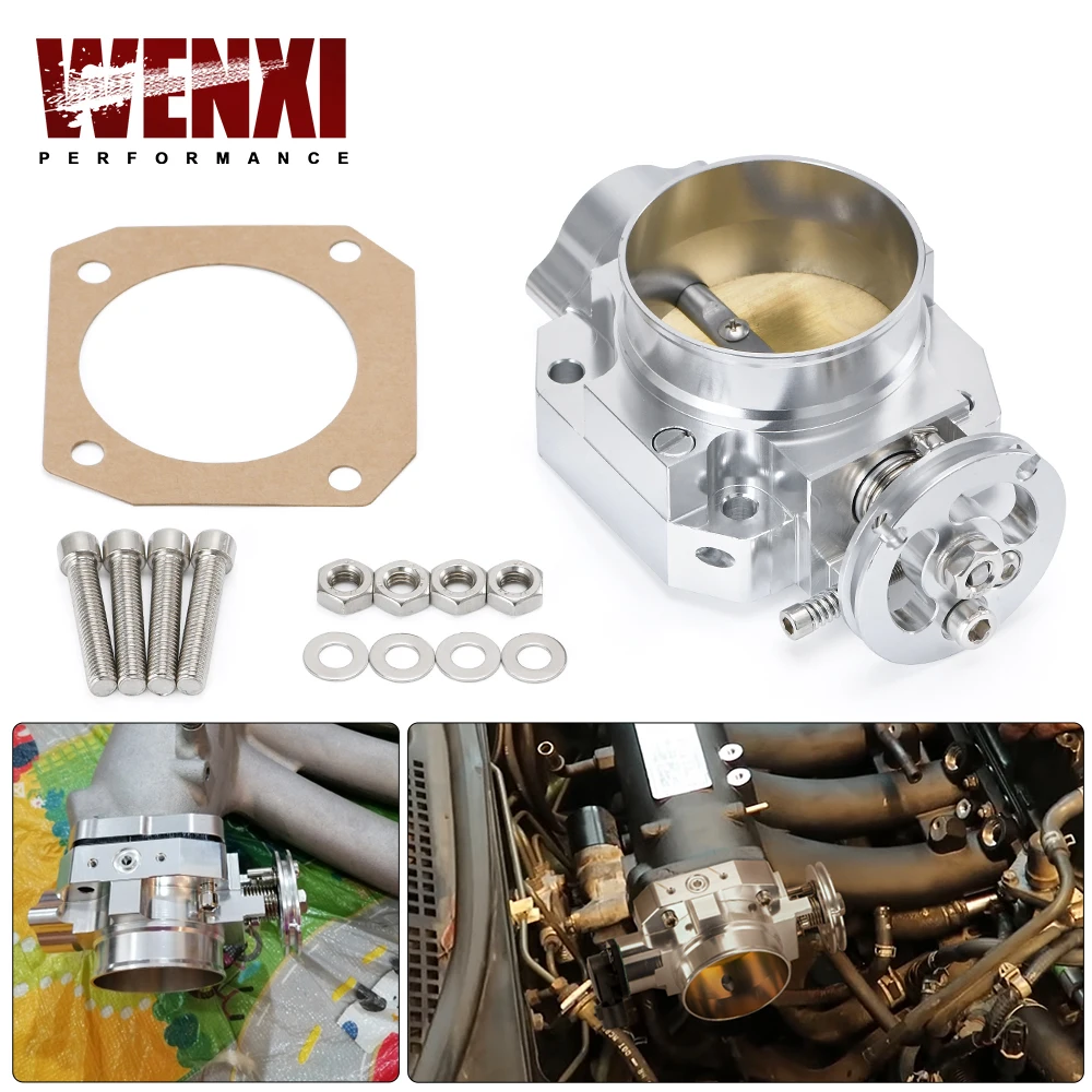 

Алюминиевый Серебряный впускной коллектор 70 мм Корпус дроссельной заслонки для Honda B16 B18 D16 F22 B20 D/B/H/F EG EK H22 WX6952