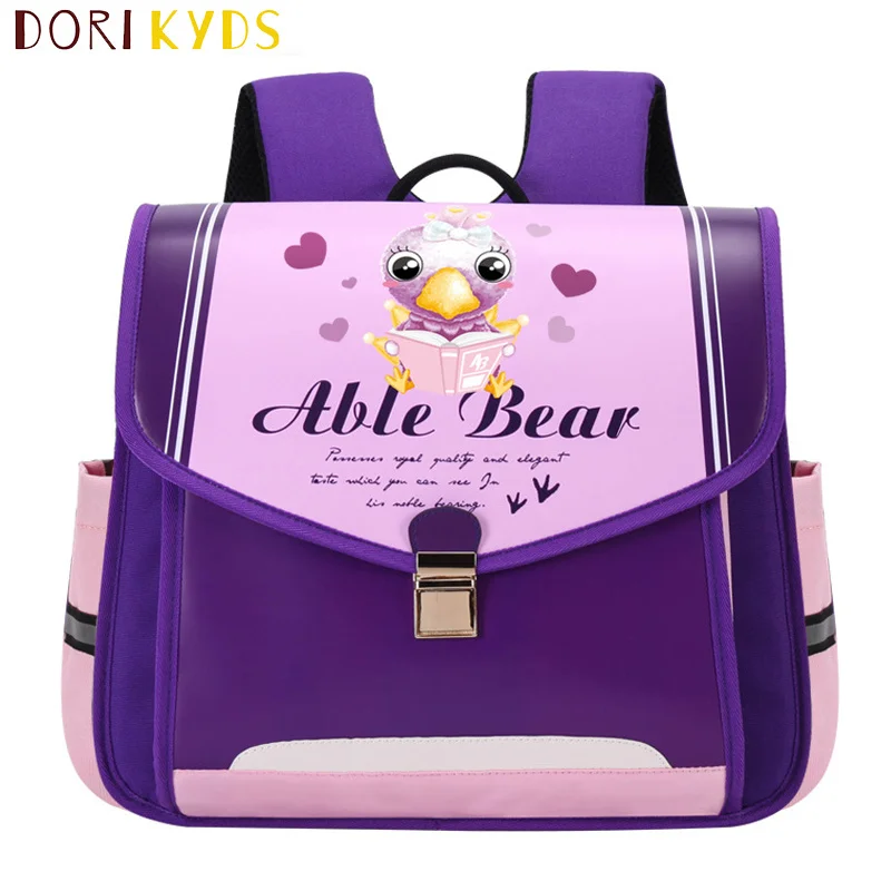 

DORIKYDS New Children Backpack Toddler Fashion Lock Design Kids School Bags Cute Cartoon Boys Girls Primary Bookbag Mochila