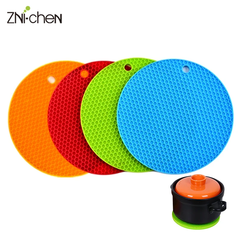 18/14 см круглый термостойкая изоляционная прокладка силиконовый коврик подставка